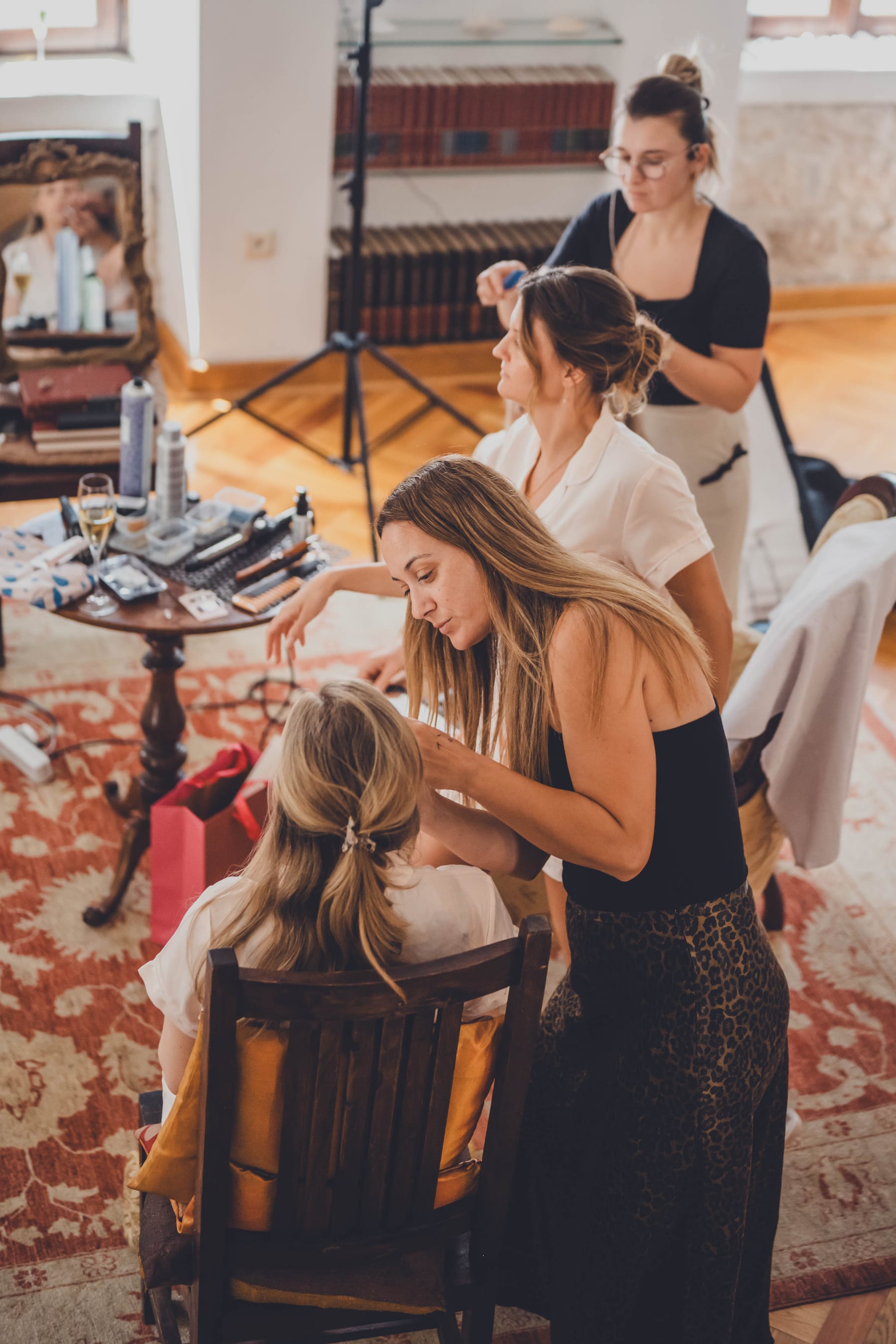 Hands-on preparation before a Montenegro wedding celebration
